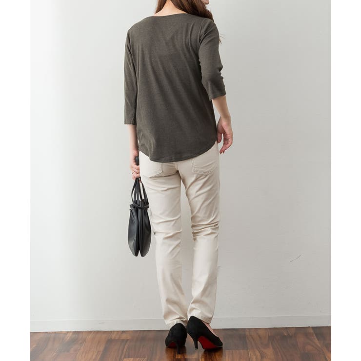 ボートネック七分袖プルオーバー | atONE | 詳細画像22 