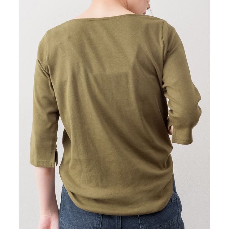 ボートネック七分袖プルオーバー | atONE | 詳細画像26 