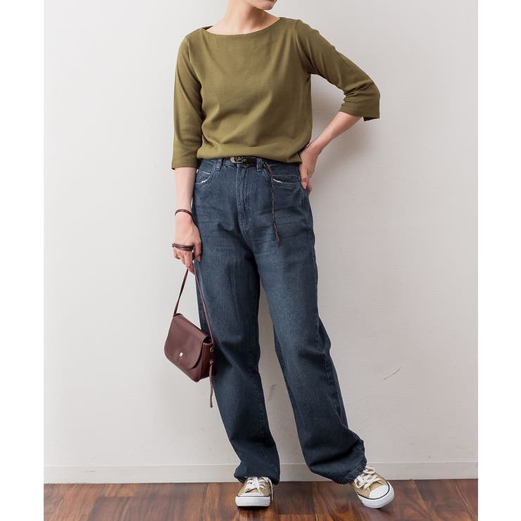 ボートネック七分袖プルオーバー | atONE | 詳細画像27 