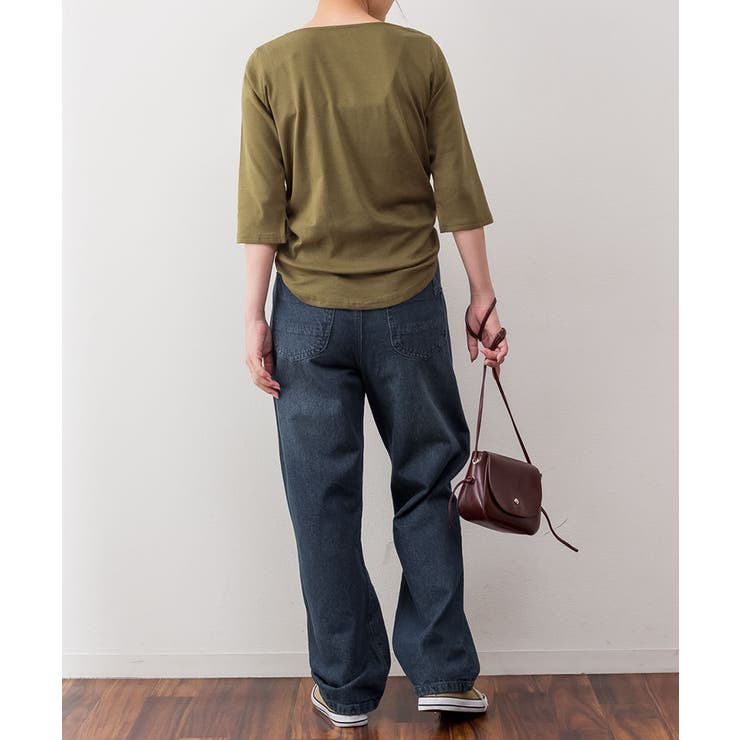 ボートネック七分袖プルオーバー | atONE | 詳細画像29 