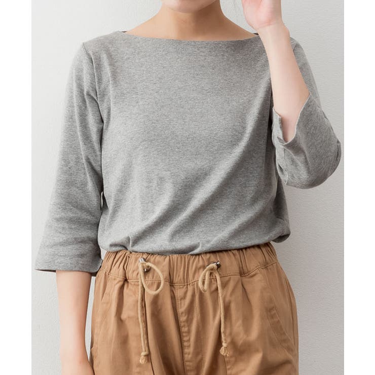 ボートネック七分袖プルオーバー | atONE | 詳細画像33 