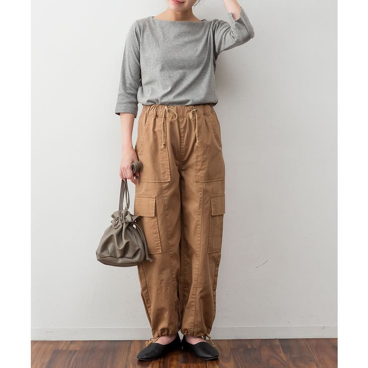 ボートネック七分袖プルオーバー | atONE | 詳細画像34 