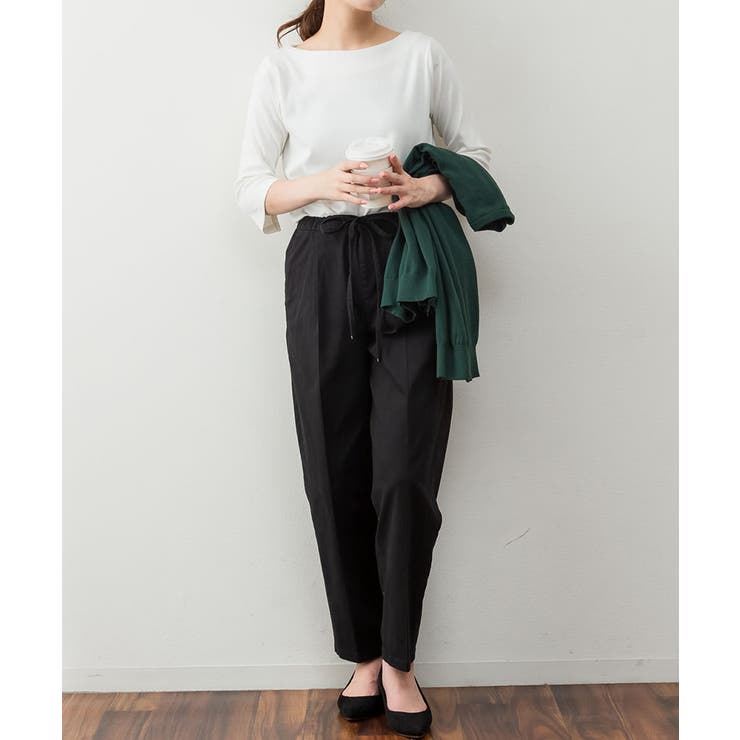 ボートネック七分袖プルオーバー | atONE | 詳細画像41 