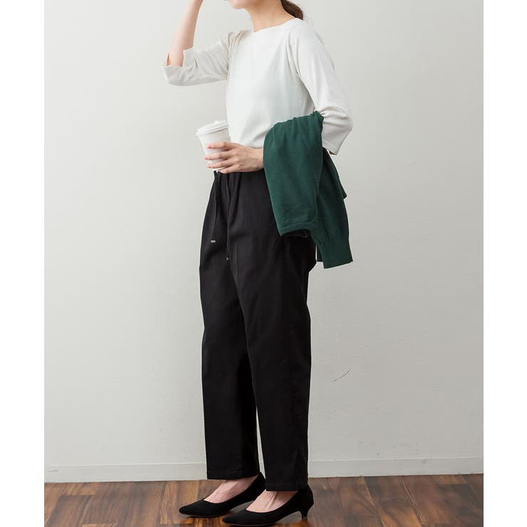 ボートネック七分袖プルオーバー | atONE | 詳細画像42 