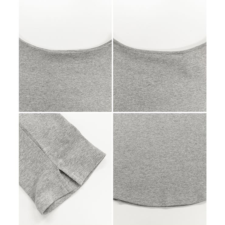 ボートネック七分袖プルオーバー | atONE | 詳細画像49 