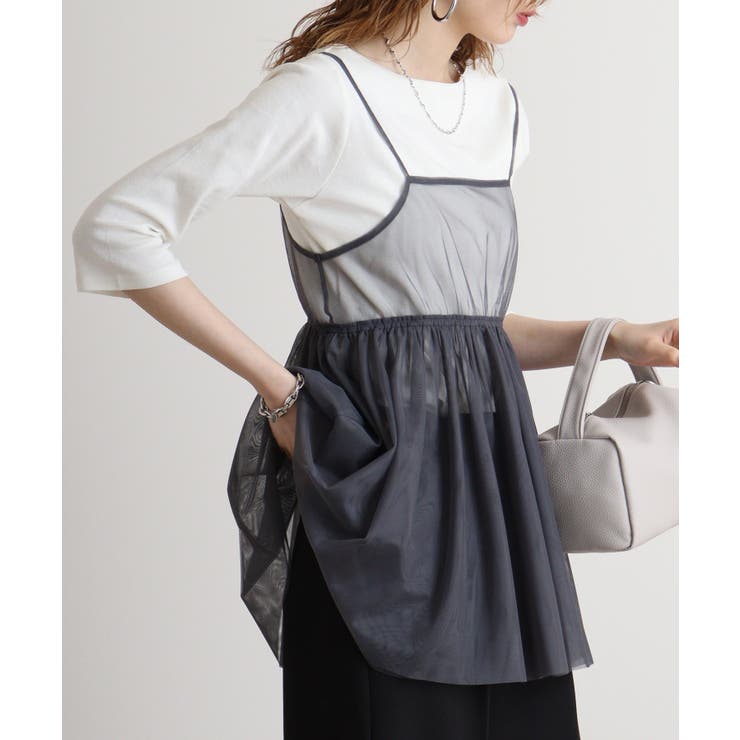 ボートネック七分袖プルオーバー | atONE | 詳細画像52 