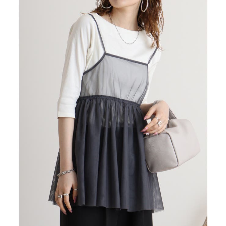 ボートネック七分袖プルオーバー | atONE | 詳細画像55 