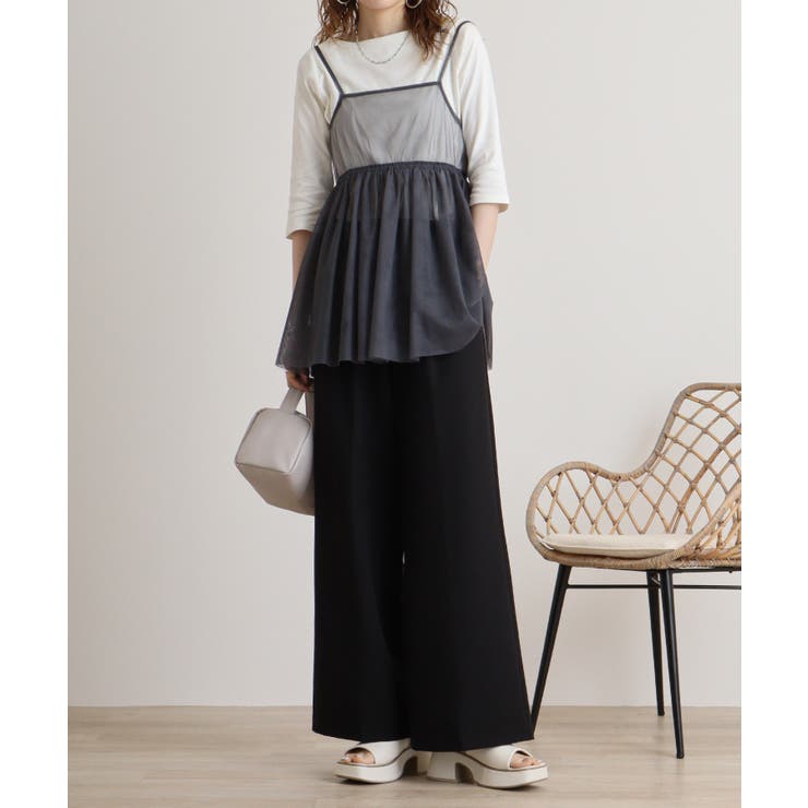 ボートネック七分袖プルオーバー | atONE | 詳細画像56 