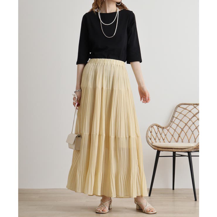 ボートネック七分袖プルオーバー | atONE | 詳細画像62 