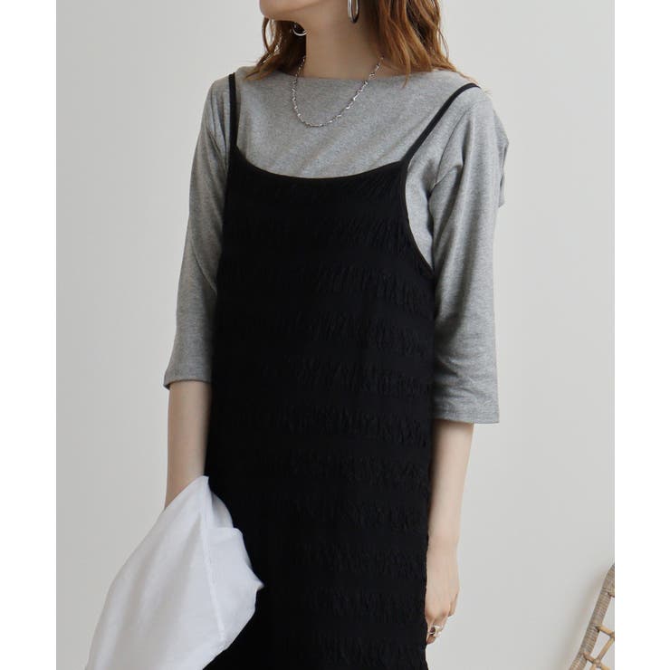 ボートネック七分袖プルオーバー | atONE | 詳細画像66 