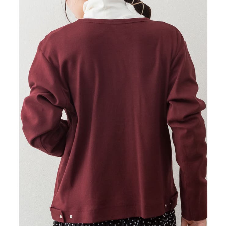 パールボタンクルーネックカーディガン | atONE | 詳細画像11 