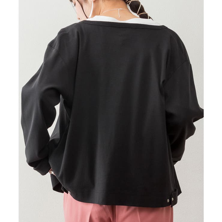 パールボタンクルーネックカーディガン | atONE | 詳細画像18 