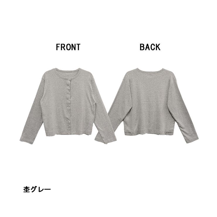 パールボタンクルーネックカーディガン | atONE | 詳細画像44 