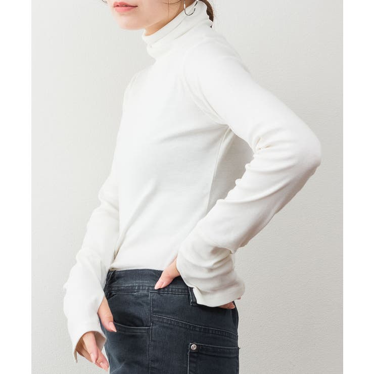 ハイネック指穴カットソー | atONE | 詳細画像10 