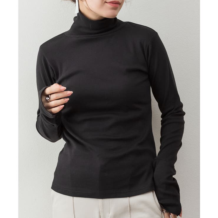 ハイネック指穴カットソー | atONE | 詳細画像16 