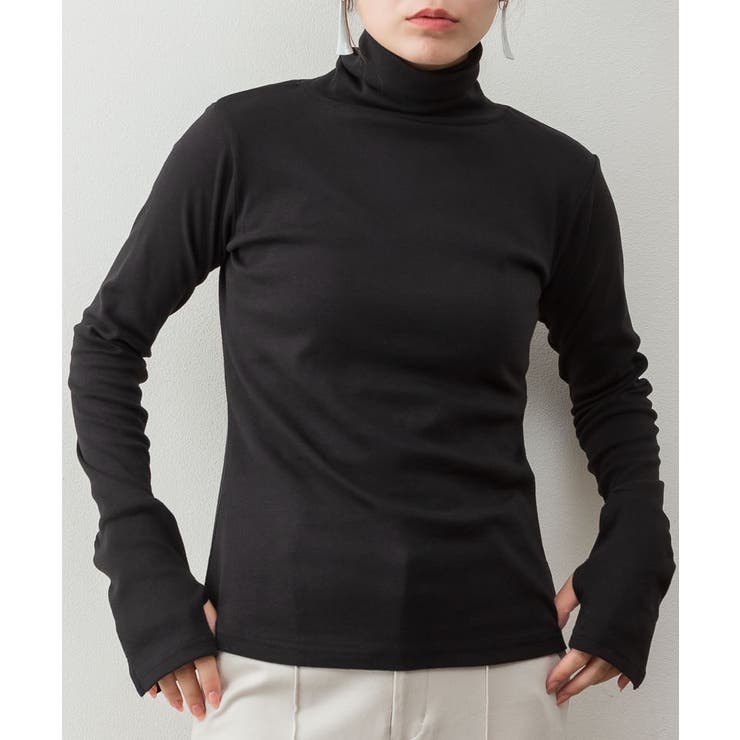 ハイネック指穴カットソー | atONE | 詳細画像19 