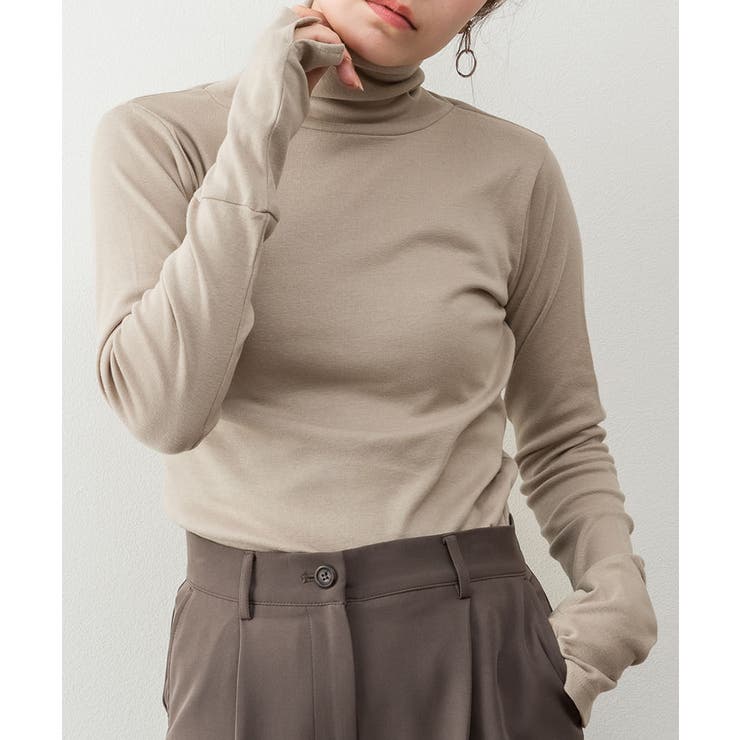 ハイネック指穴カットソー | atONE | 詳細画像23 