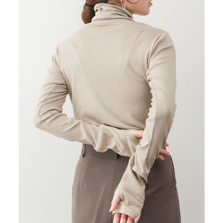 ハイネック指穴カットソー | atONE | 詳細画像25 