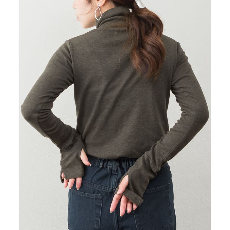 ハイネック指穴カットソー | atONE | 詳細画像32 