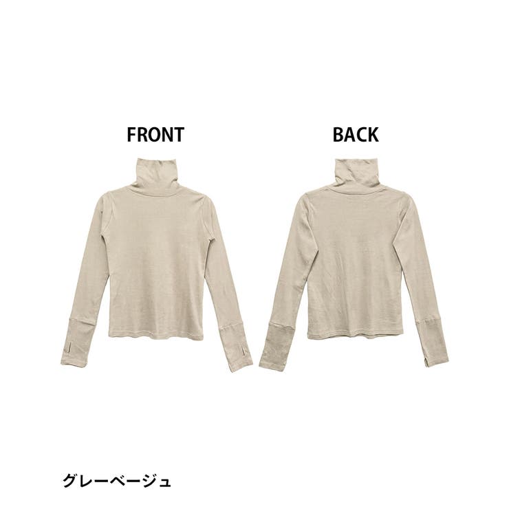 ハイネック指穴カットソー | atONE | 詳細画像45 