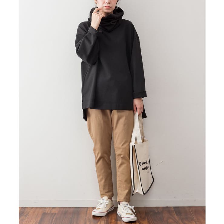 ワイドハイネックスムースプルオーバー | atONE | 詳細画像10 