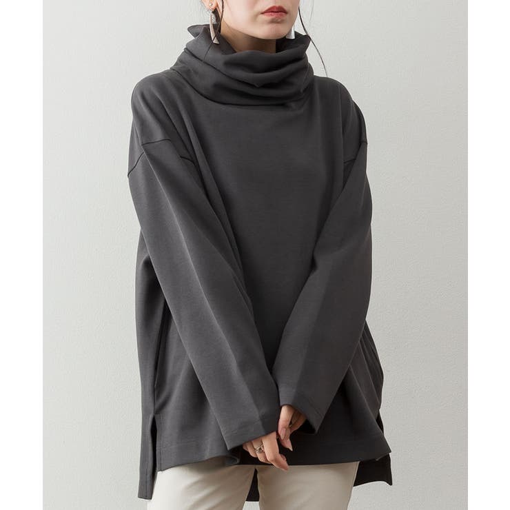 ワイドハイネックスムースプルオーバー | atONE | 詳細画像13 