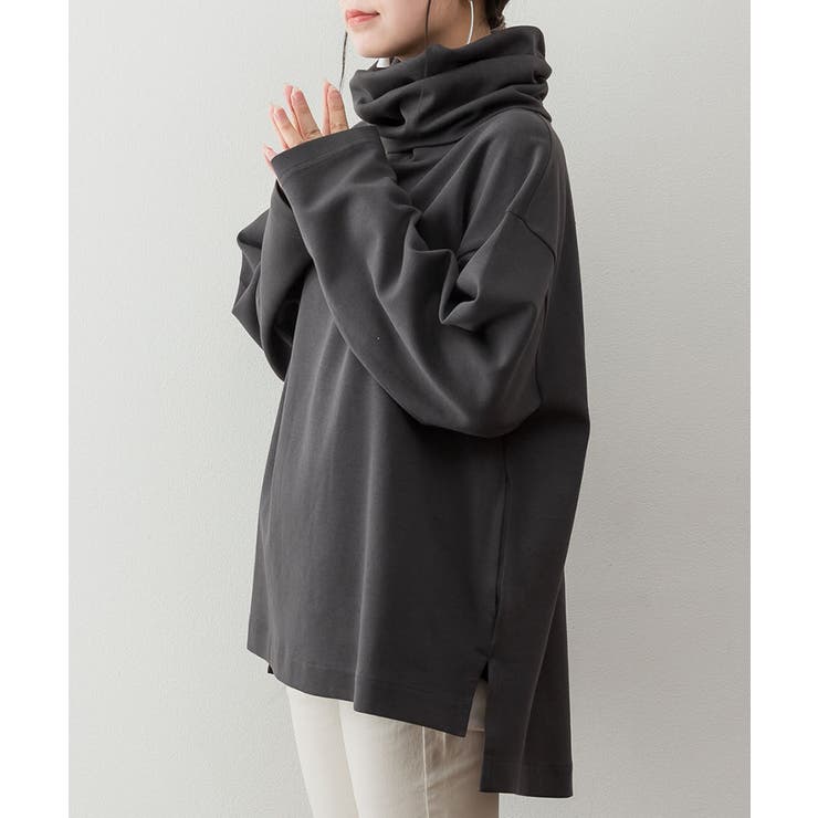 ワイドハイネックスムースプルオーバー | atONE | 詳細画像14 