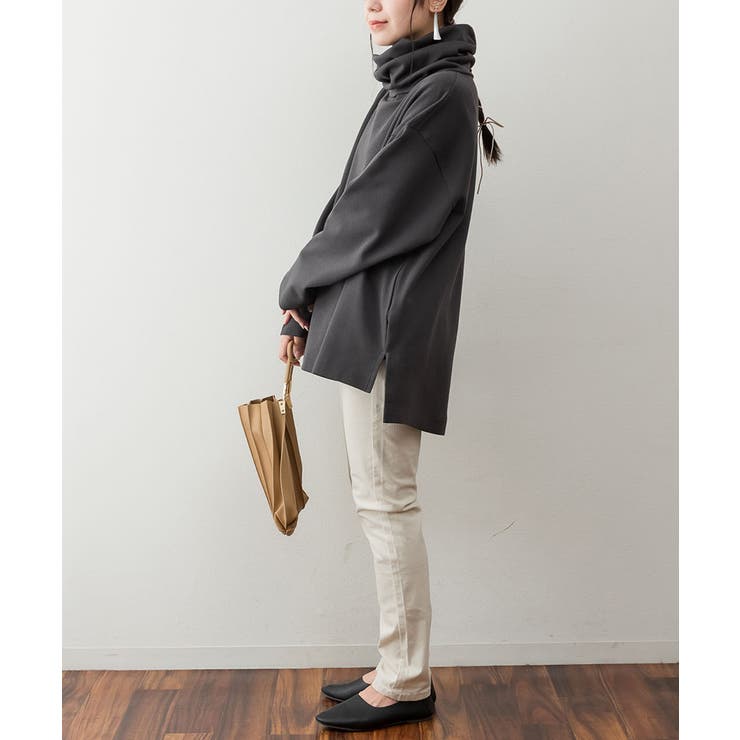 ワイドハイネックスムースプルオーバー | atONE | 詳細画像18 