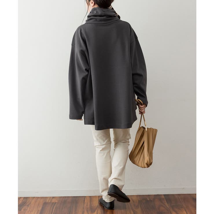 ワイドハイネックスムースプルオーバー | atONE | 詳細画像19 