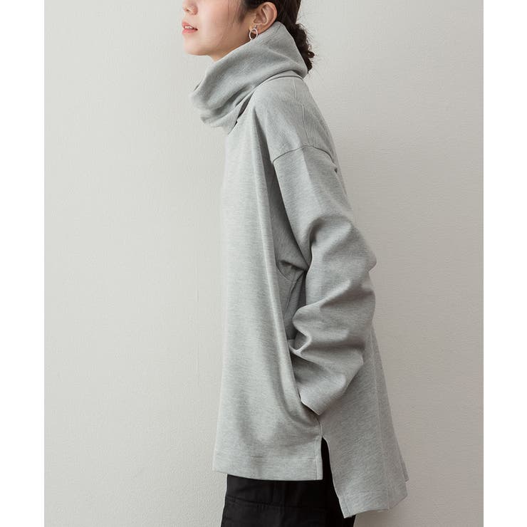 ワイドハイネックスムースプルオーバー | atONE | 詳細画像21 