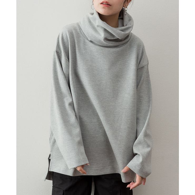 ワイドハイネックスムースプルオーバー | atONE | 詳細画像22 