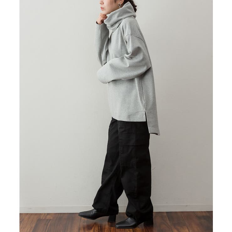 ワイドハイネックスムースプルオーバー | atONE | 詳細画像25 