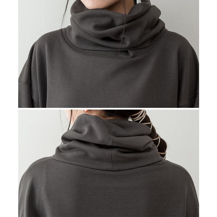 ワイドハイネックスムースプルオーバー | atONE | 詳細画像29 