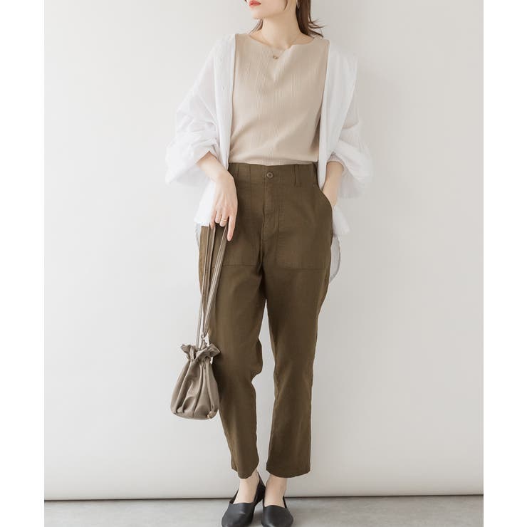 ボートネックランダムリブタンクトップ | atONE | 詳細画像11 