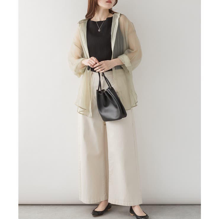 ボートネックランダムリブタンクトップ | atONE | 詳細画像15 