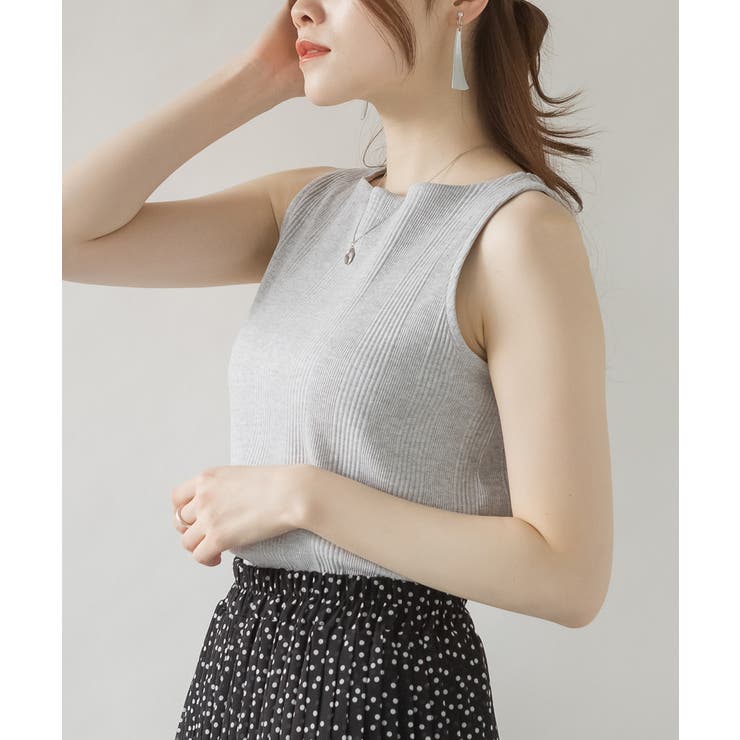 ボートネックランダムリブタンクトップ | atONE | 詳細画像21 