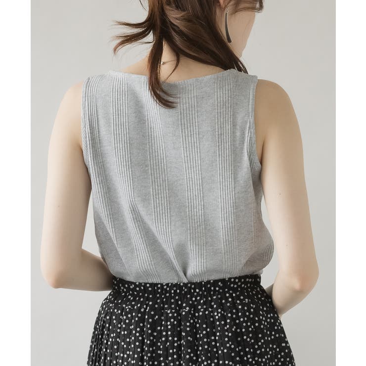 ボートネックランダムリブタンクトップ | atONE | 詳細画像22 