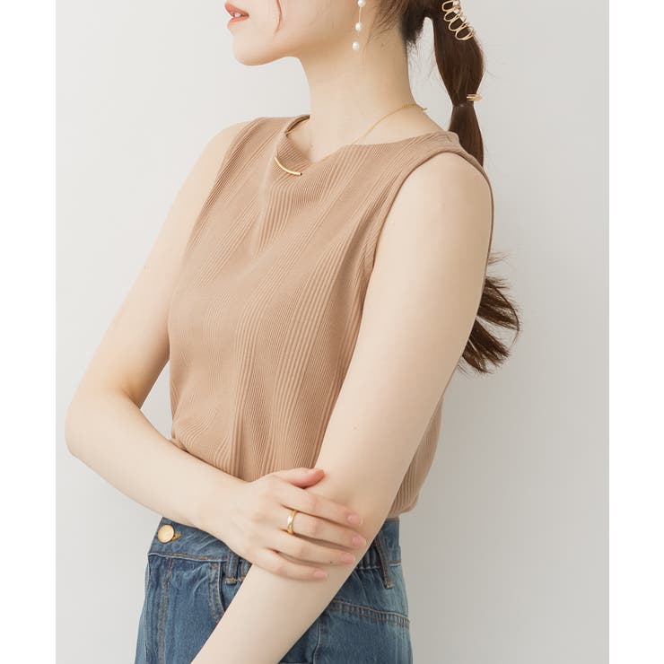 ボートネックランダムリブタンクトップ | atONE | 詳細画像25 