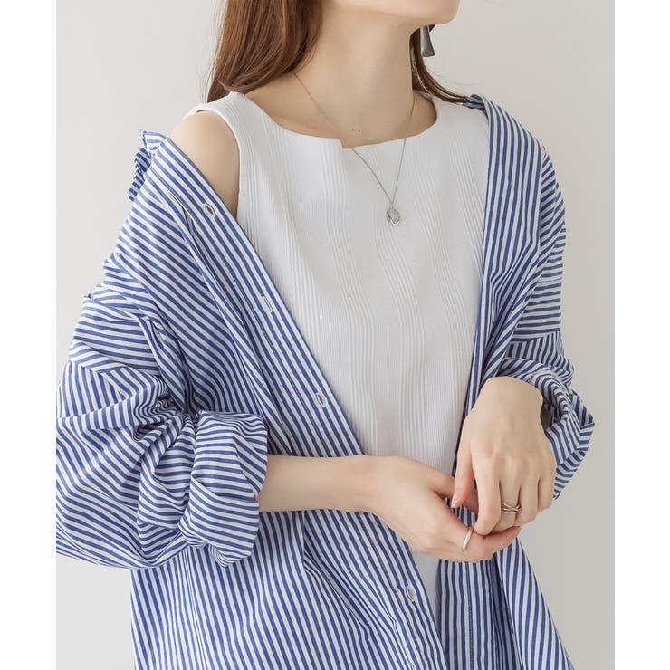 ボートネックランダムリブタンクトップ | atONE | 詳細画像28 