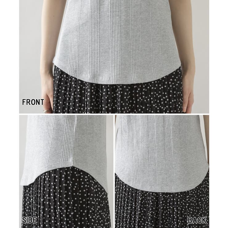 ボートネックランダムリブタンクトップ | atONE | 詳細画像36 