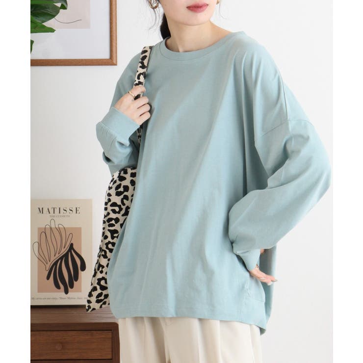 ゆったりロングスリーブカットソー | atONE | 詳細画像9 