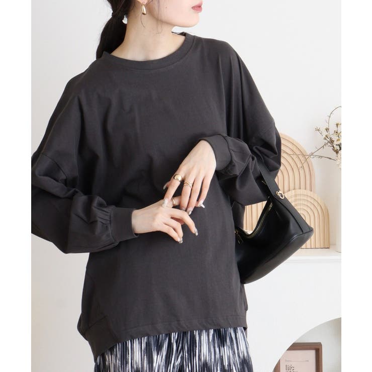 ゆったりロングスリーブカットソー | atONE | 詳細画像14 