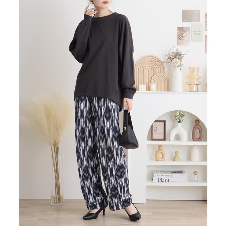 ゆったりロングスリーブカットソー | atONE | 詳細画像16 