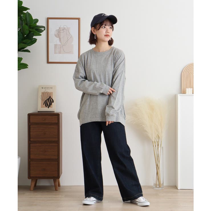 ゆったりロングスリーブカットソー | atONE | 詳細画像24 