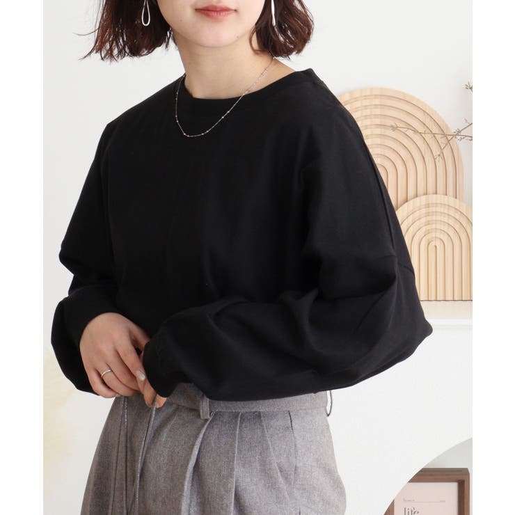 ゆったりロングスリーブカットソー | atONE | 詳細画像4 