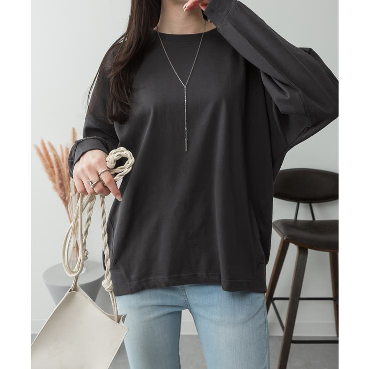 ゆったりロングスリーブカットソー | atONE | 詳細画像43 