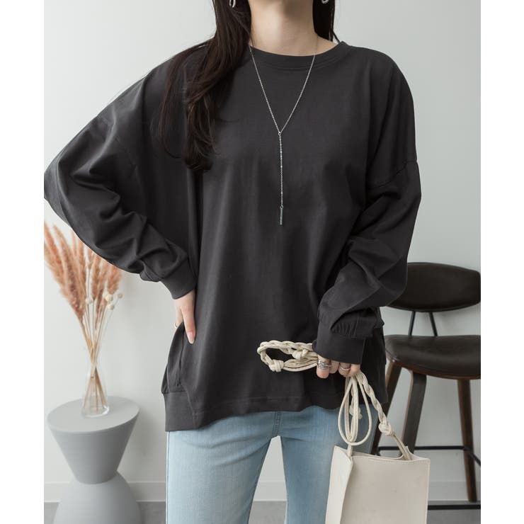 ゆったりロングスリーブカットソー | atONE | 詳細画像44 