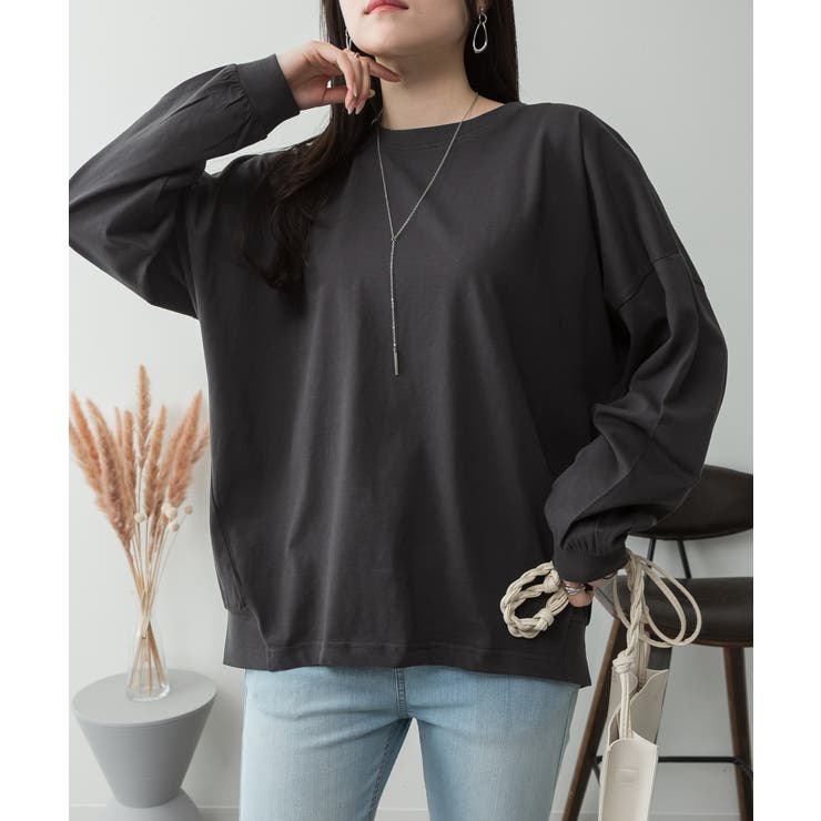 ゆったりロングスリーブカットソー | atONE | 詳細画像45 