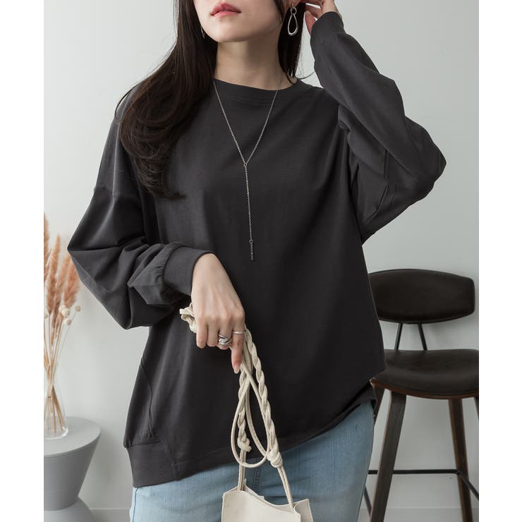 ゆったりロングスリーブカットソー | atONE | 詳細画像47 