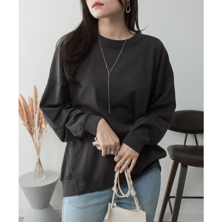 ゆったりロングスリーブカットソー | atONE | 詳細画像48 